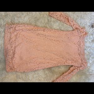 Blush Pink Lace Dress